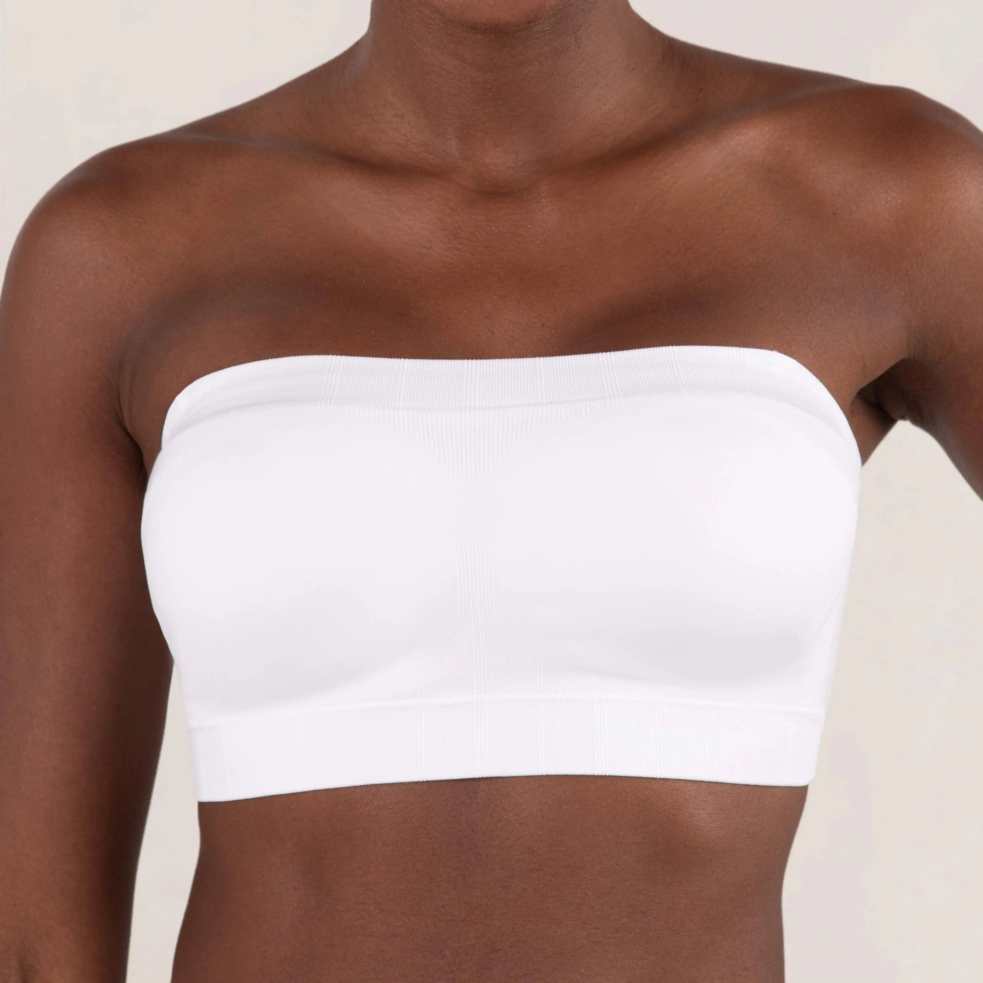 Convertible Strapless Bandeau Bra with Wireless Comfort, Anti-Slip Grip & Removable Straps-12