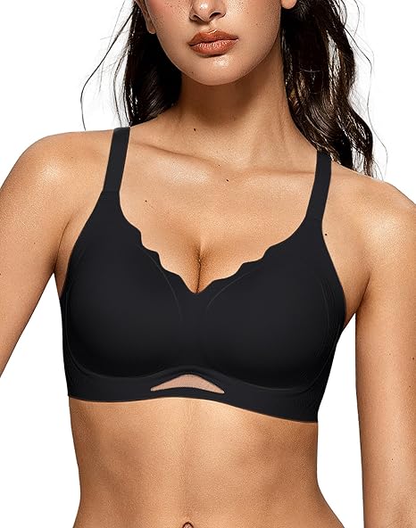 Women's Sheer Mesh Seamless Bra-7