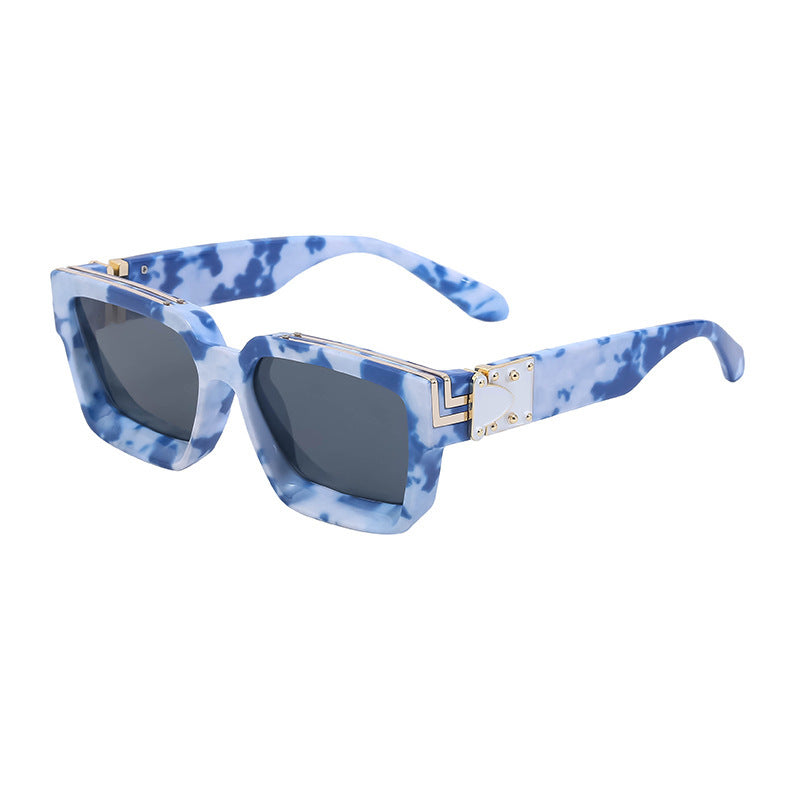 Millionaire Style Sunglasses Men Fashion Trendy Sunglasses Women High-End Square Frame Sunglasses-5