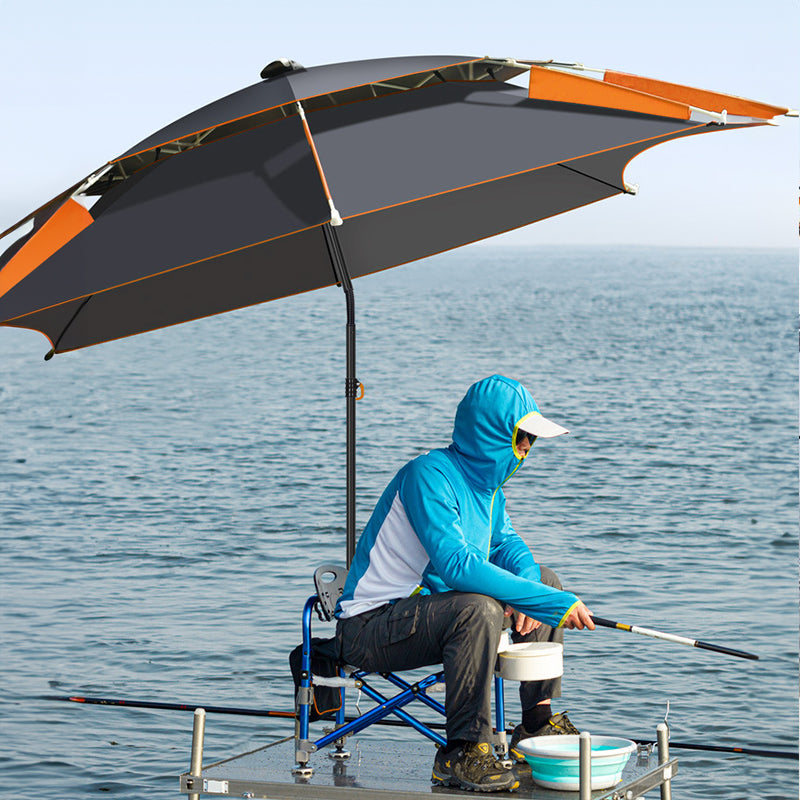 360° adjustable fishing sun umbrella: anti-UV, rainproof, portable large outdoor shade.-2