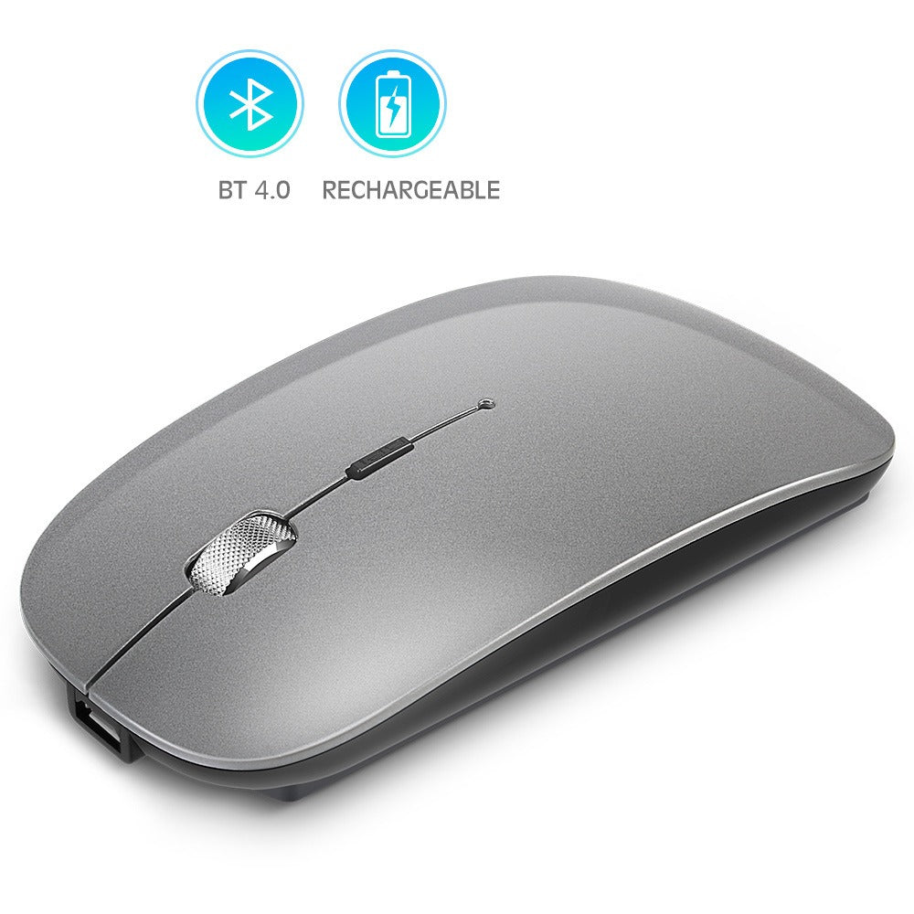 Rechargeable metal roller wireless Bluetooth mouse dual-mode mobile phone tablet wireless mouse-1