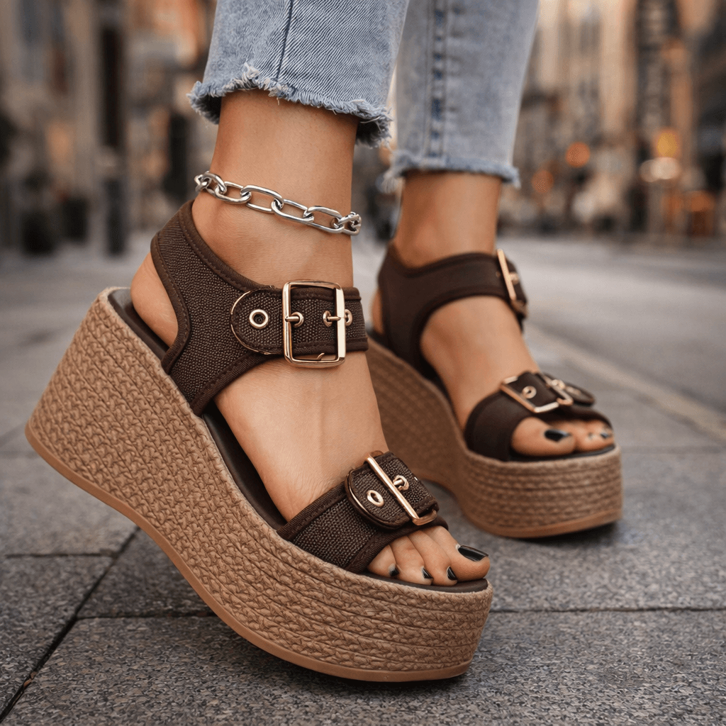 Naia | Buckle Wedges-1