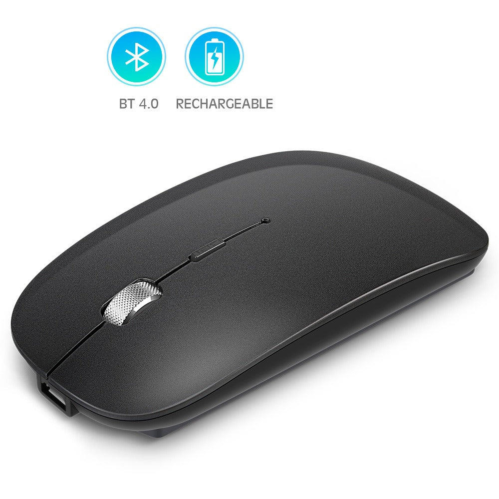 Rechargeable metal roller wireless Bluetooth mouse dual-mode mobile phone tablet wireless mouse-2