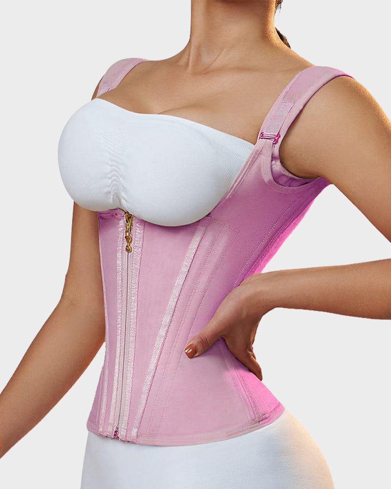 Double Waistband Corset Vest Waist Trainer-10