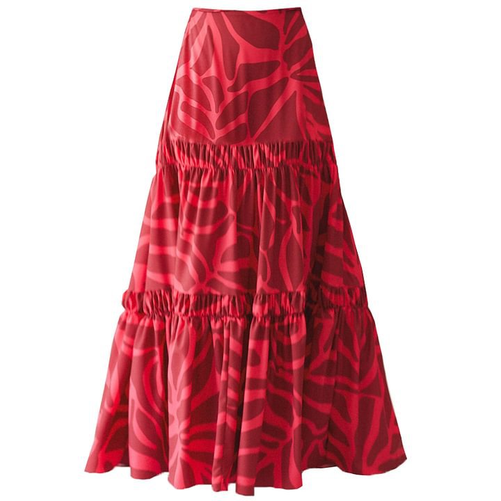 Printed Cut-out Sleeveless One-piece Swimwear for Beach Vacation-6