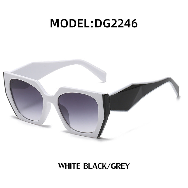 New Fashion Cat-eye Wide Temple Sunglasses for Women, High-end Ins Style, Full-frame UV Protection Sun Glasses-5