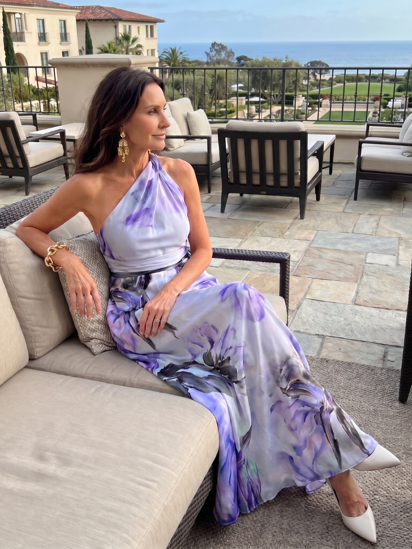 Hester | Soft Halter Flowing Skirt Maxi Dress-11