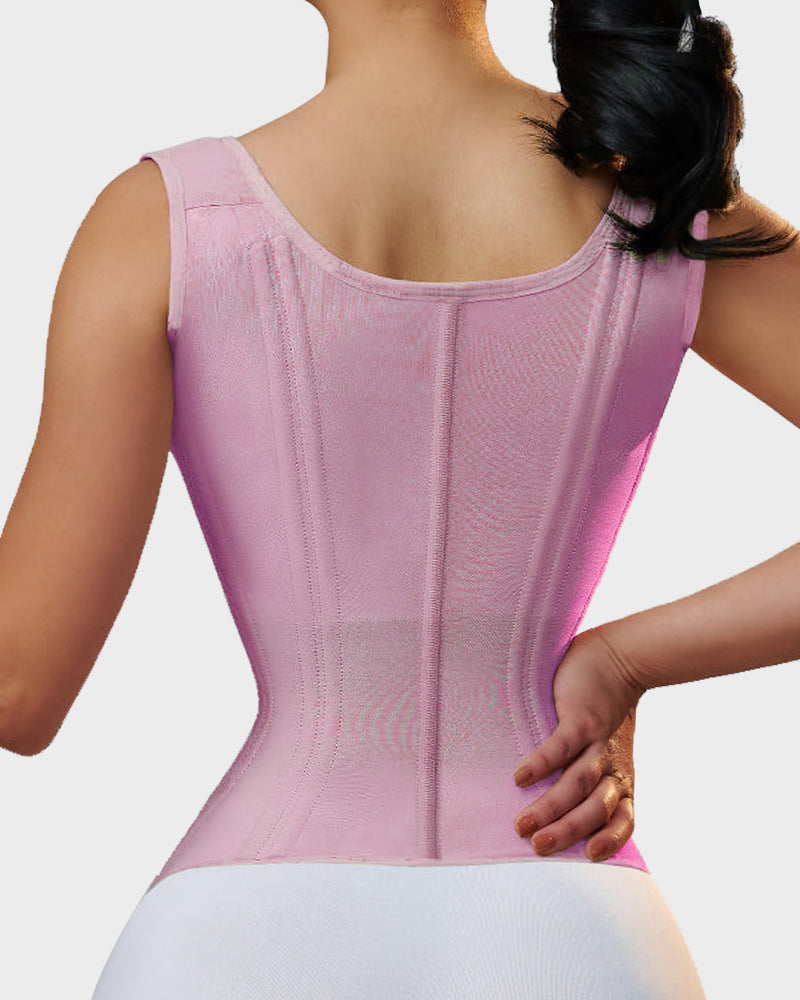 Double Waistband Corset Vest Waist Trainer-11