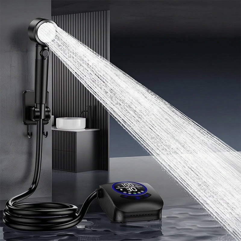 8000mAh Portable Camping Shower, IPX8 Waterproof Rechargeable Outdoor Shower Pump with Hose-2