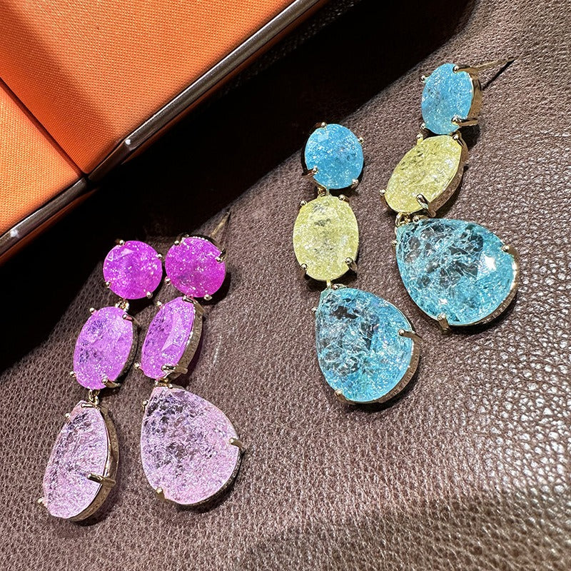 Colorful Diamond Immortal Qi Super Sparkling Pink Diamond Ice Flower Cut Full of Diamond Trendy Woman-7