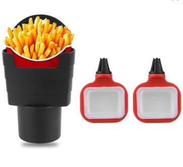 Automotive supplies car mounted French fries cup air outlet cup holder storage box phone key storage box-2