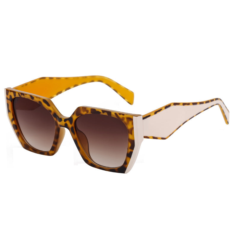 New Fashion Cat-eye Wide Temple Sunglasses for Women, High-end Ins Style, Full-frame UV Protection Sun Glasses-4