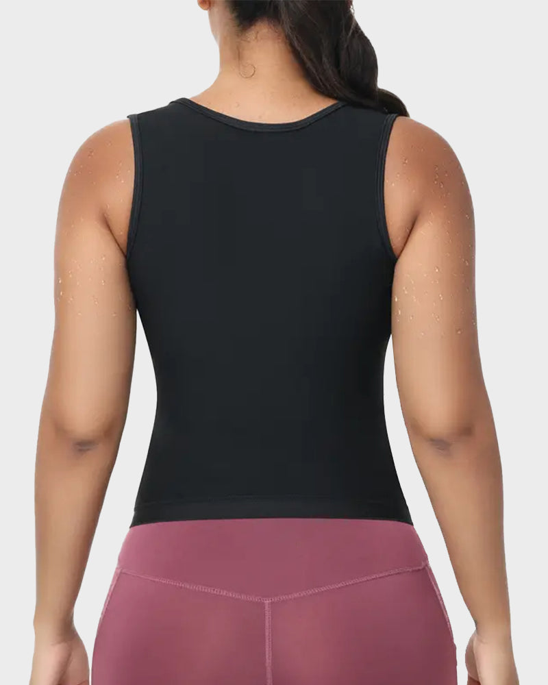 Adjustable Sauna Sweat Waist Trainer Tank Top-4