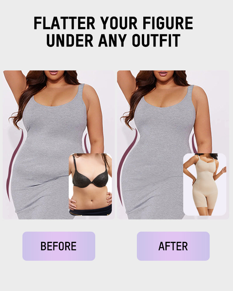 All-in-One Sculpting Bodysuit with Easy-Off Design-16