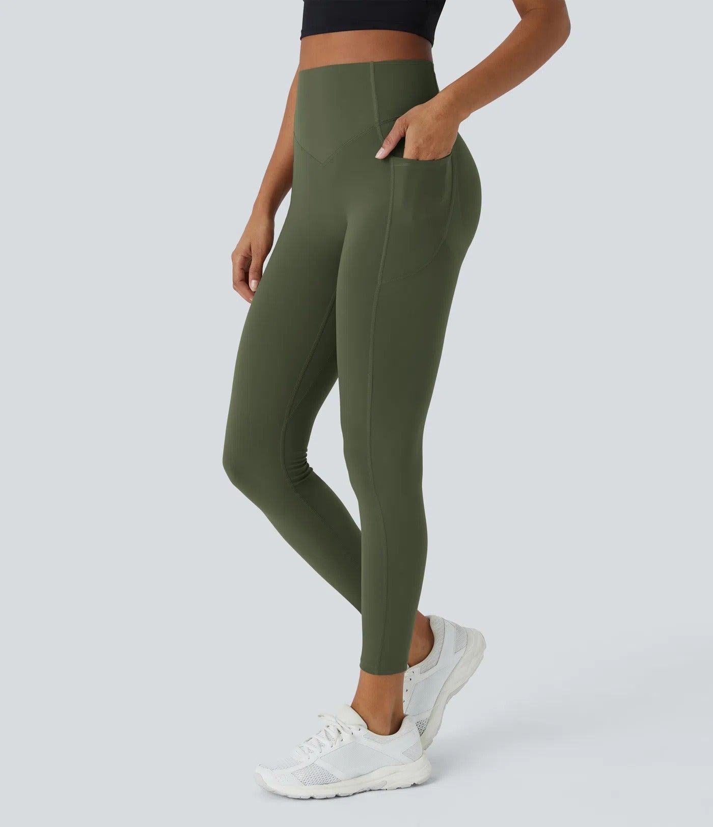 High Waisted Tummy Control Shaping Training Leggings-33