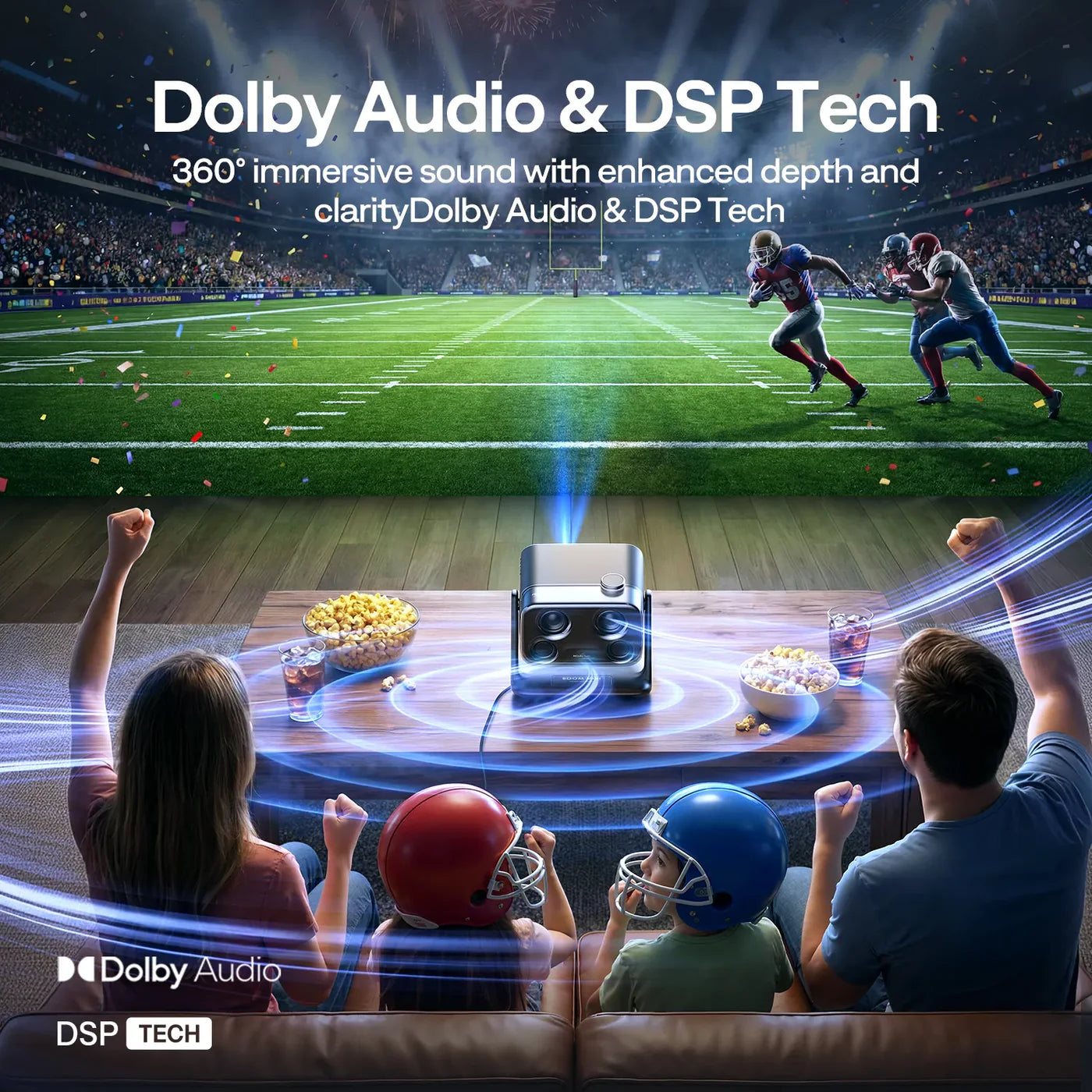 Aurzen BOOM mini Google TV Smart Projector-13
