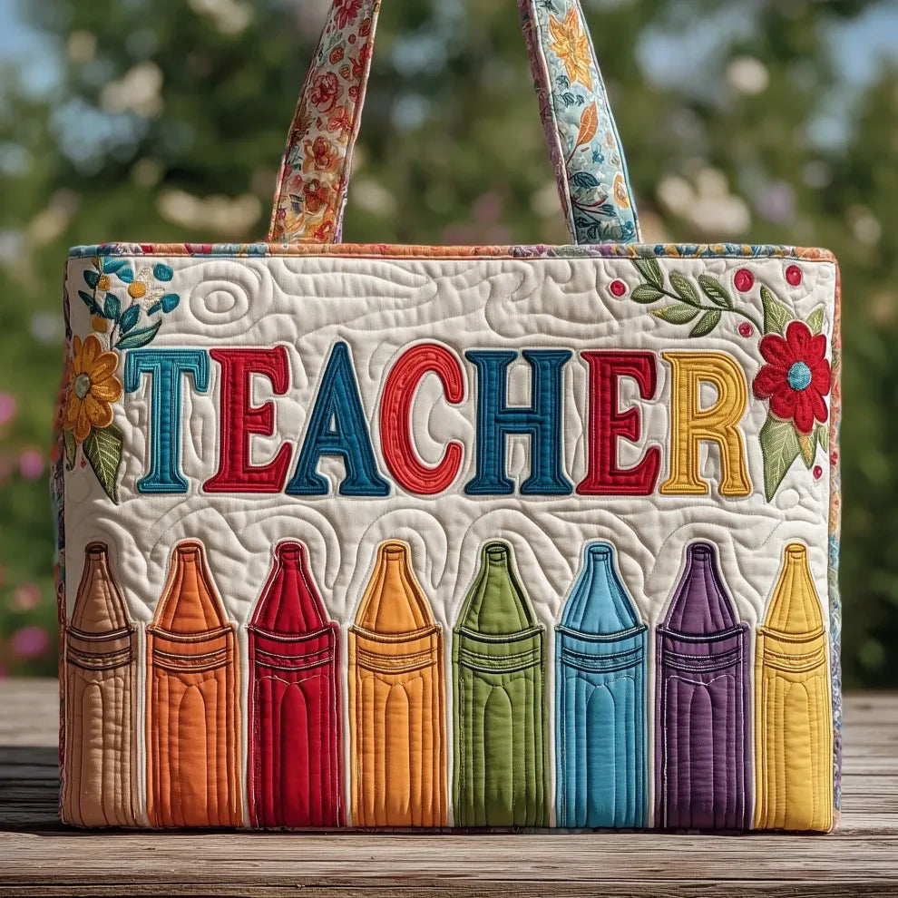 Teacher’s Joy | Quilted Tote-1