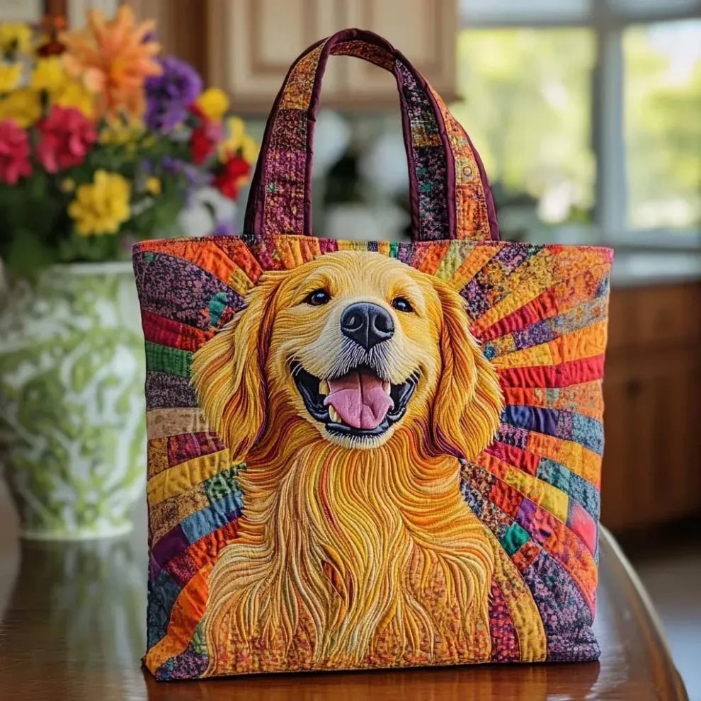 Golden Companion | Quilted Tote-1