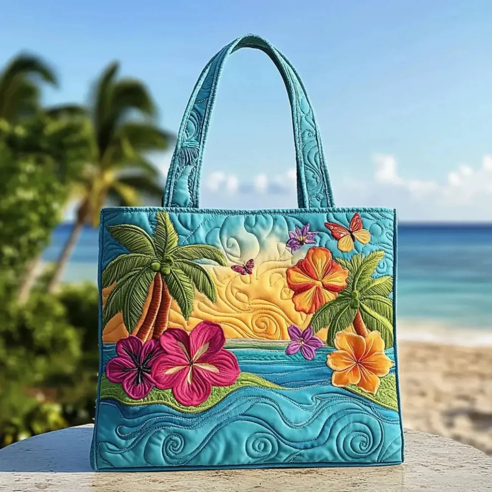 Island Breeze | Quilted Tote-1