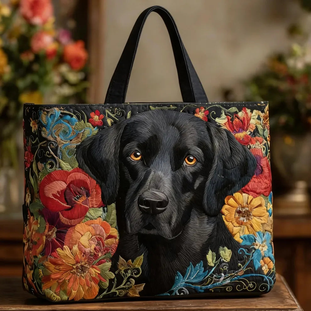 Midnight Bloom Companion | Quilted Tote-1