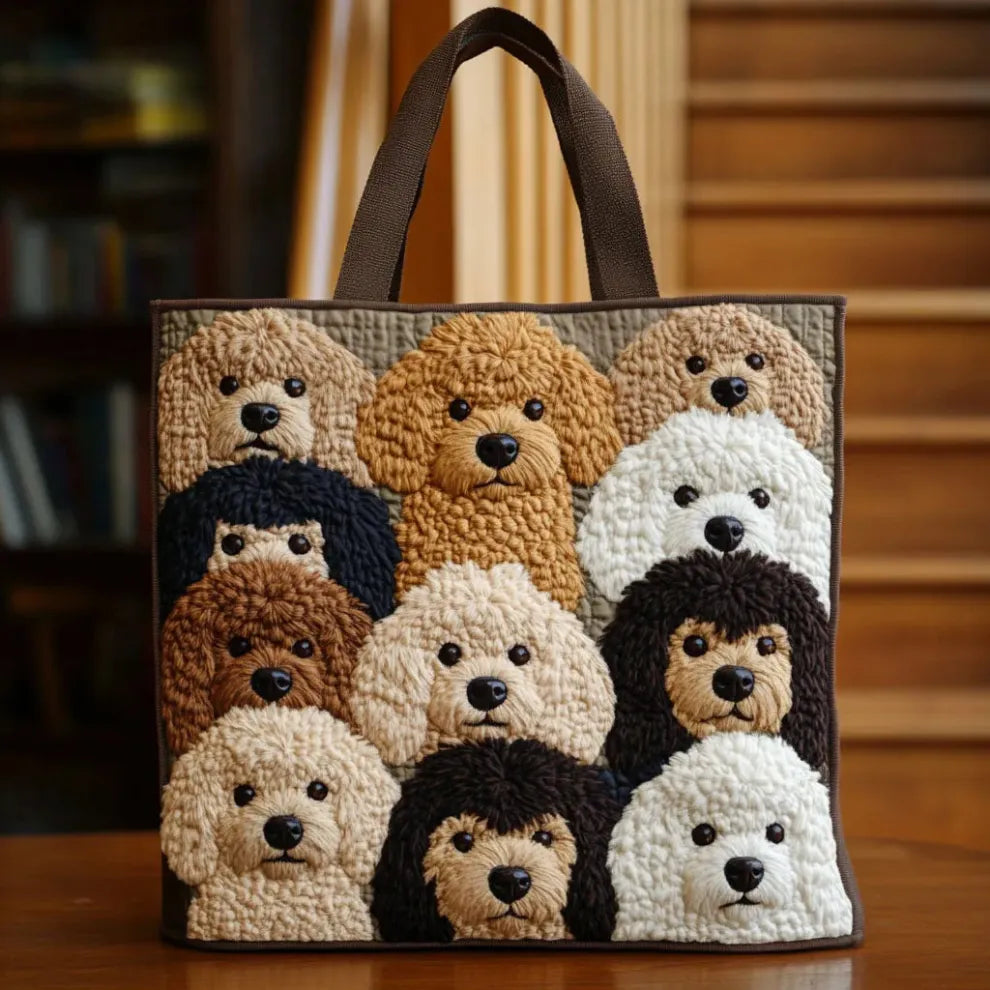 Puppy Love | Quilted Tote-1