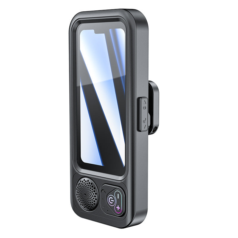 Bathroom Waterproof Phone Case with Bluetooth Speaker Stand and Touch Screen Phone Holder for Shower-1