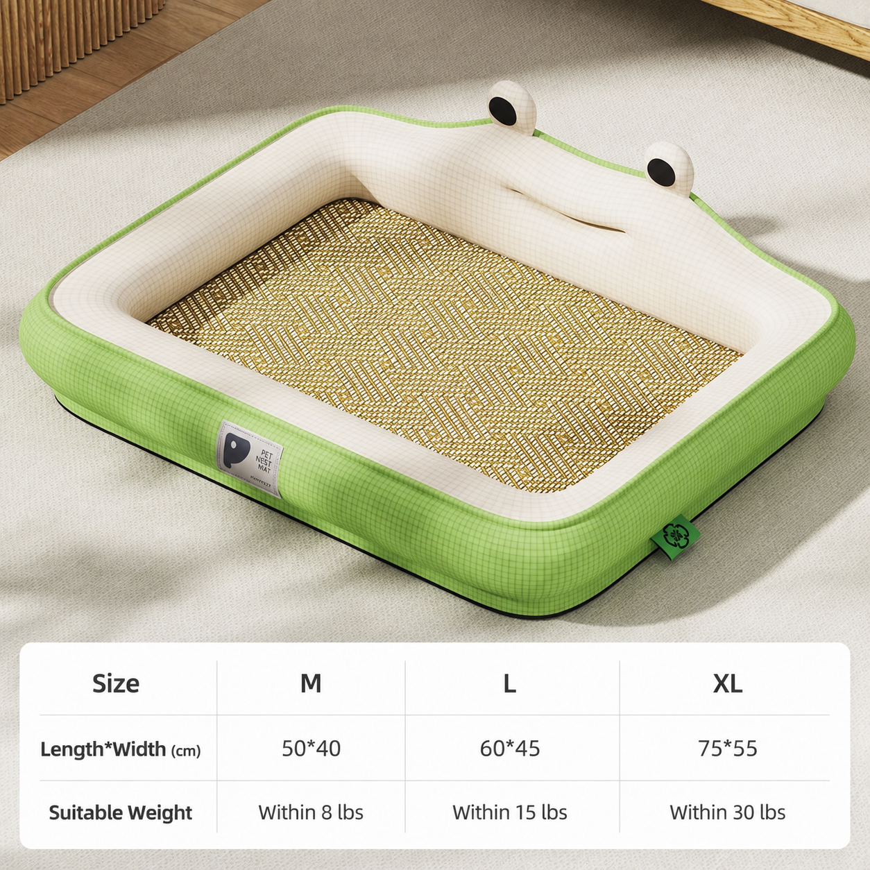 Frog-nest Cooling Dog Bed-6