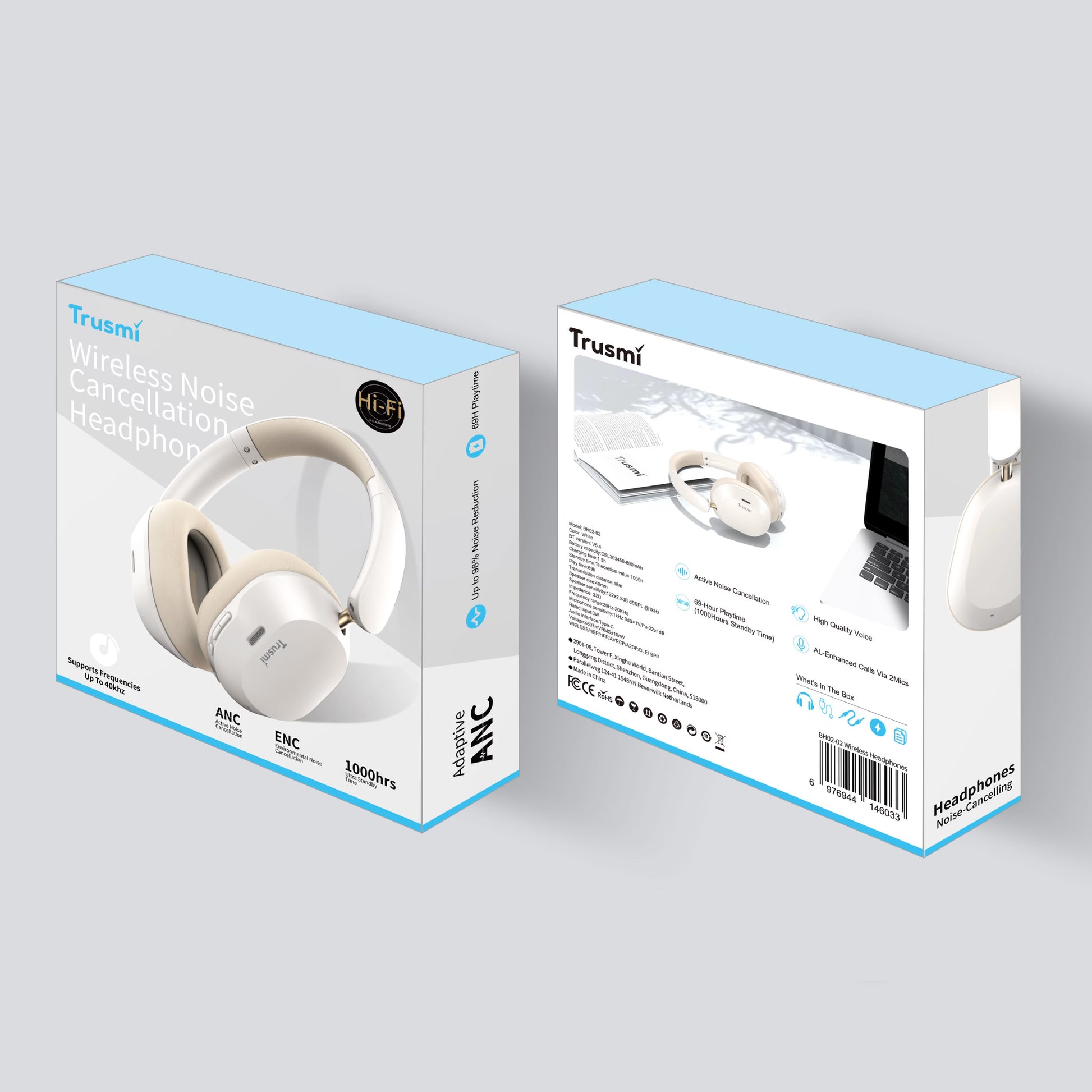 TRUSMI  ANC Hi-Res Wireless HiFi Headphones-6
