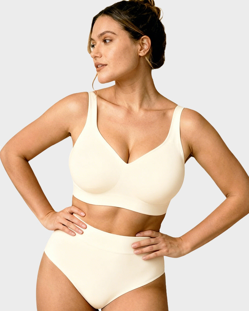 Seamless Wireless Everyday Bra – Comfy Full Coverage Fit-2