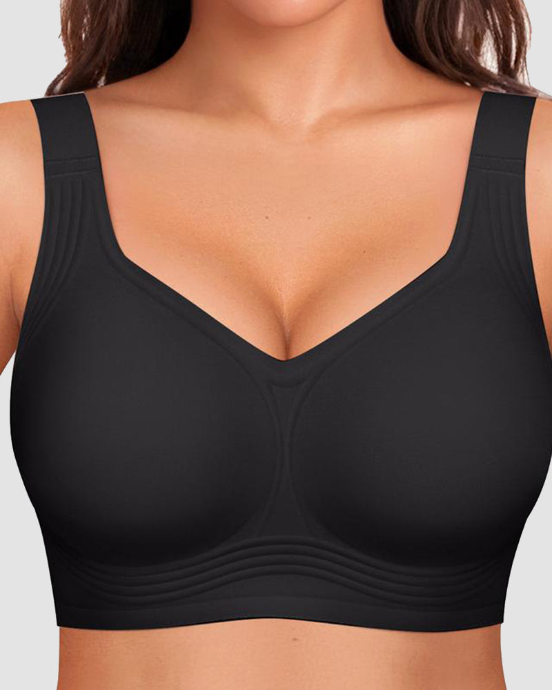 Comfortable Wireless Full Coverage Jelly Smoothing Bra-7