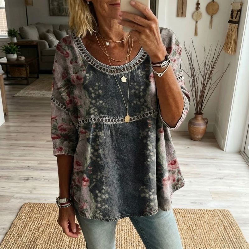 Bibianne | Vintage Casual Blouse-1