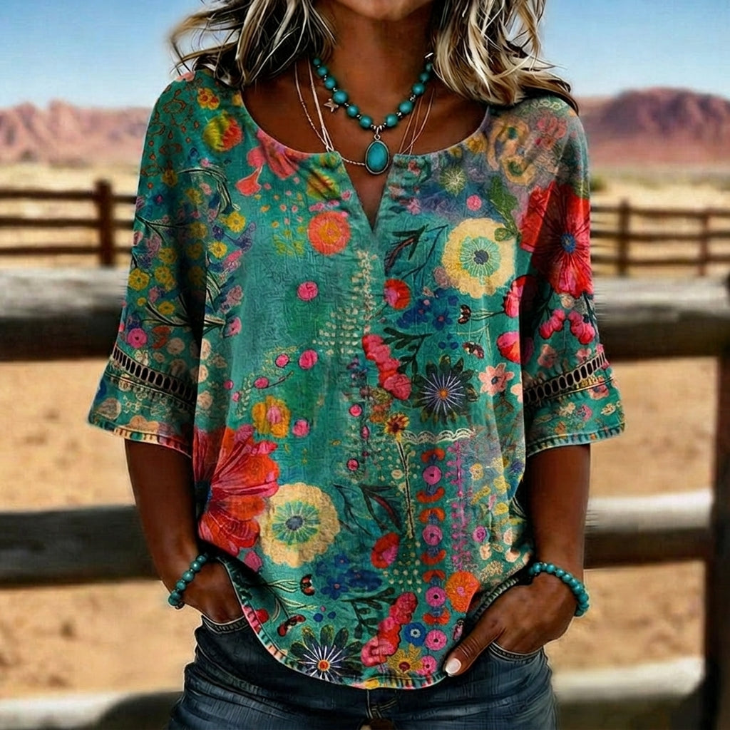 Lola | Vintage Casual Blouse-1