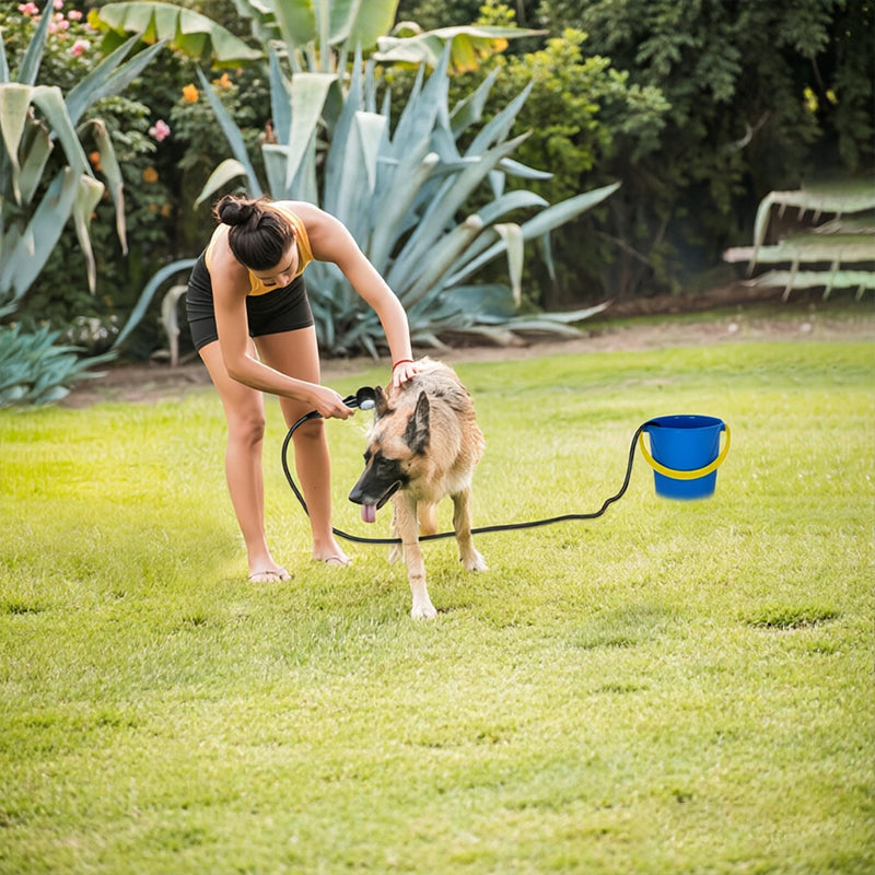 8000mAh Portable Camping Shower, IPX8 Waterproof Rechargeable Outdoor Shower Pump with Hose-3