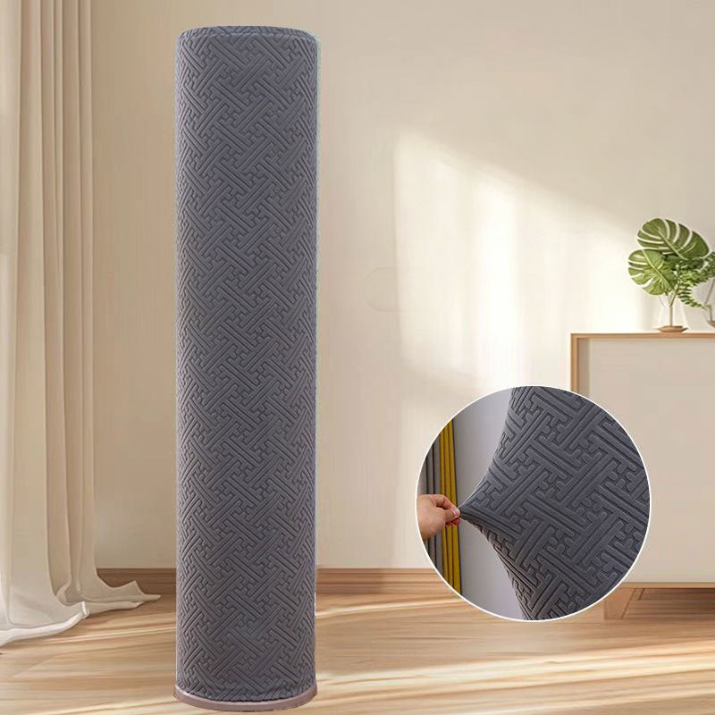 Minimalist Standing Air Conditioner Dust Cover - Cylinder Shape, High Elasticity, Universal Fit for 3P Large Size Floor Units-2