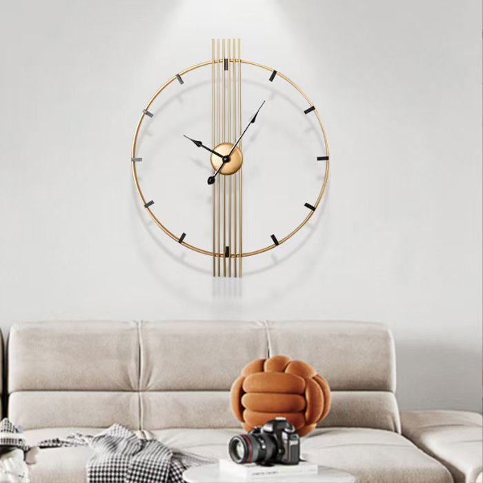 60CM Retro Decorative Wall Clock Iron Art Creative Unique Clock-5