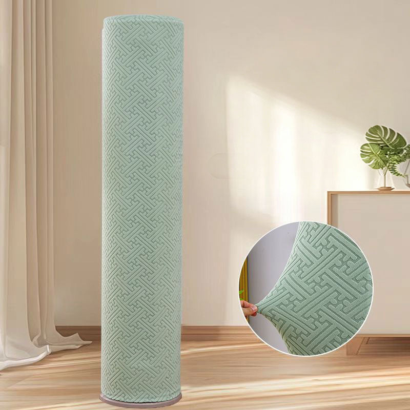 Minimalist Standing Air Conditioner Dust Cover - Cylinder Shape, High Elasticity, Universal Fit for 3P Large Size Floor Units-1
