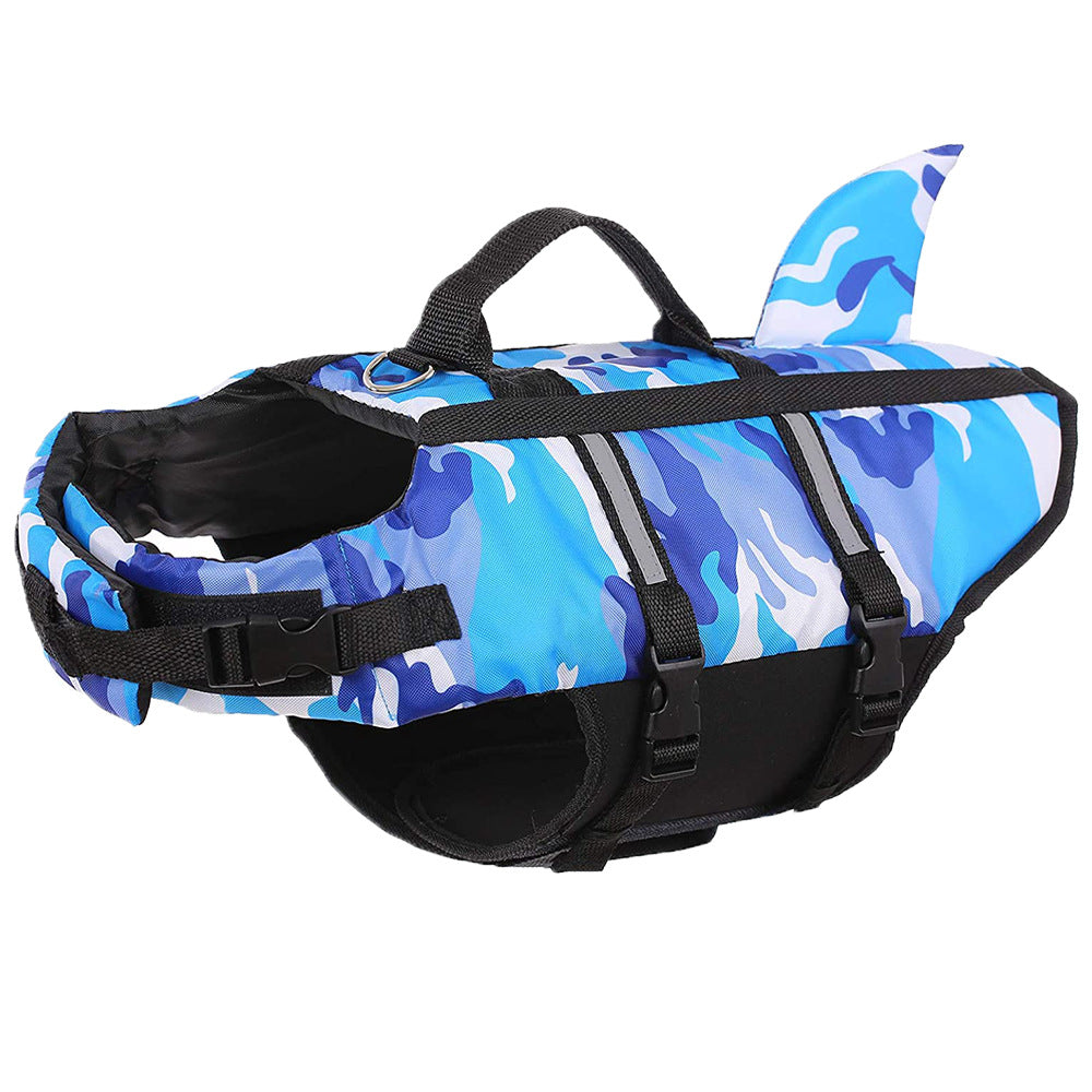 Dog Life Jacket Lightweight Adjustable Velcro Medium to Large Dog Swimwear-5