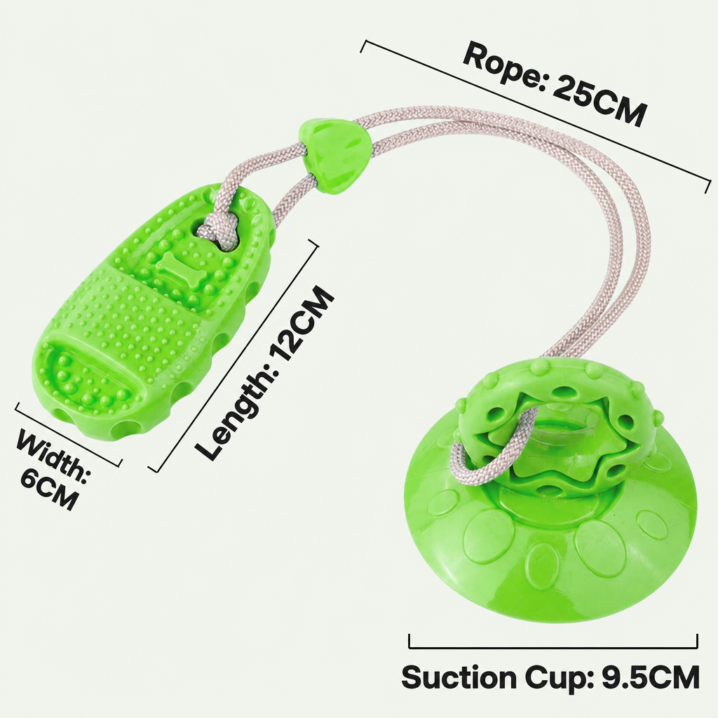 Squeaky suction cup chew ball-12