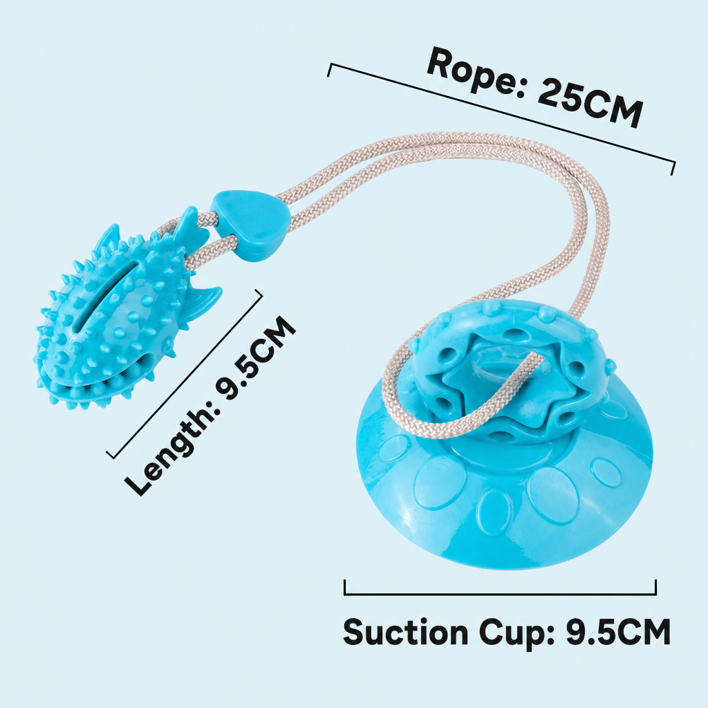 Squeaky suction cup chew ball-13