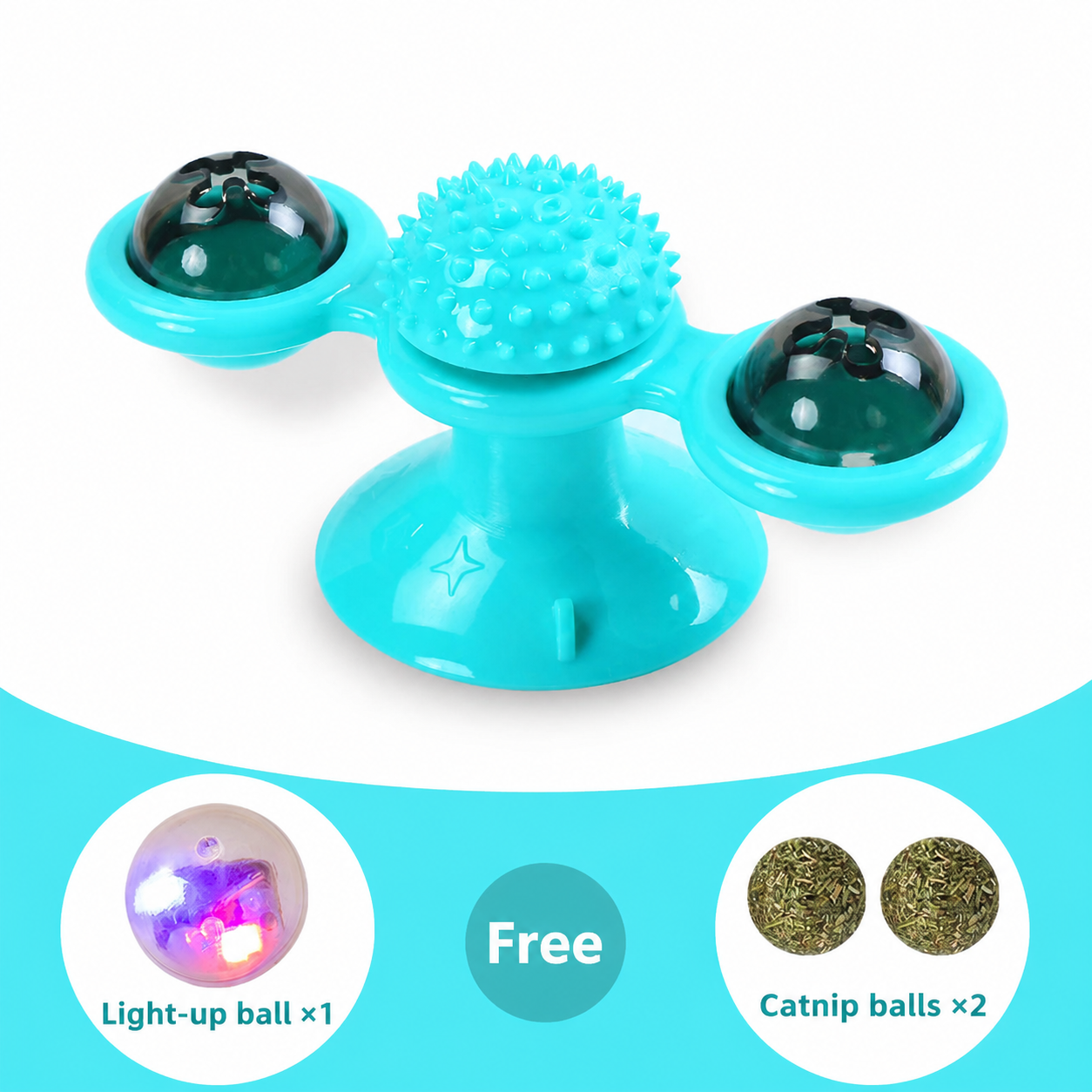 Spin Glow Catnip Windmill Toy-7