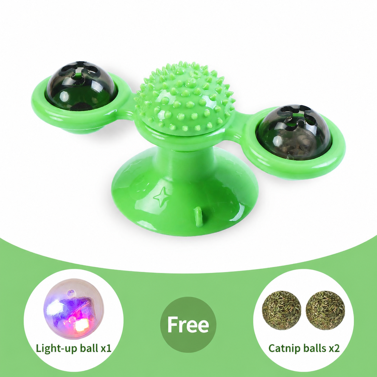 Spin Glow Catnip Windmill Toy-8