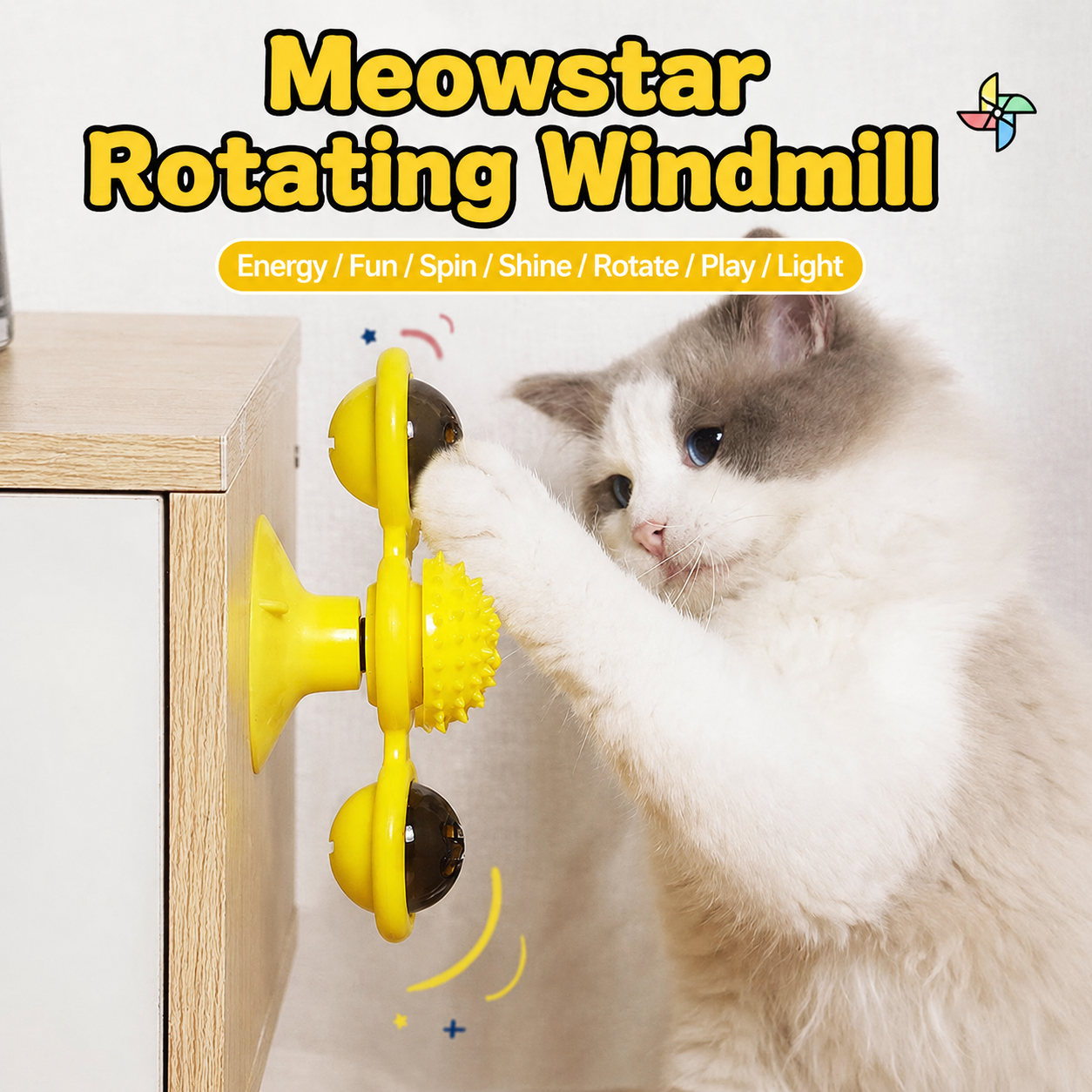 Spin Glow Catnip Windmill Toy-3