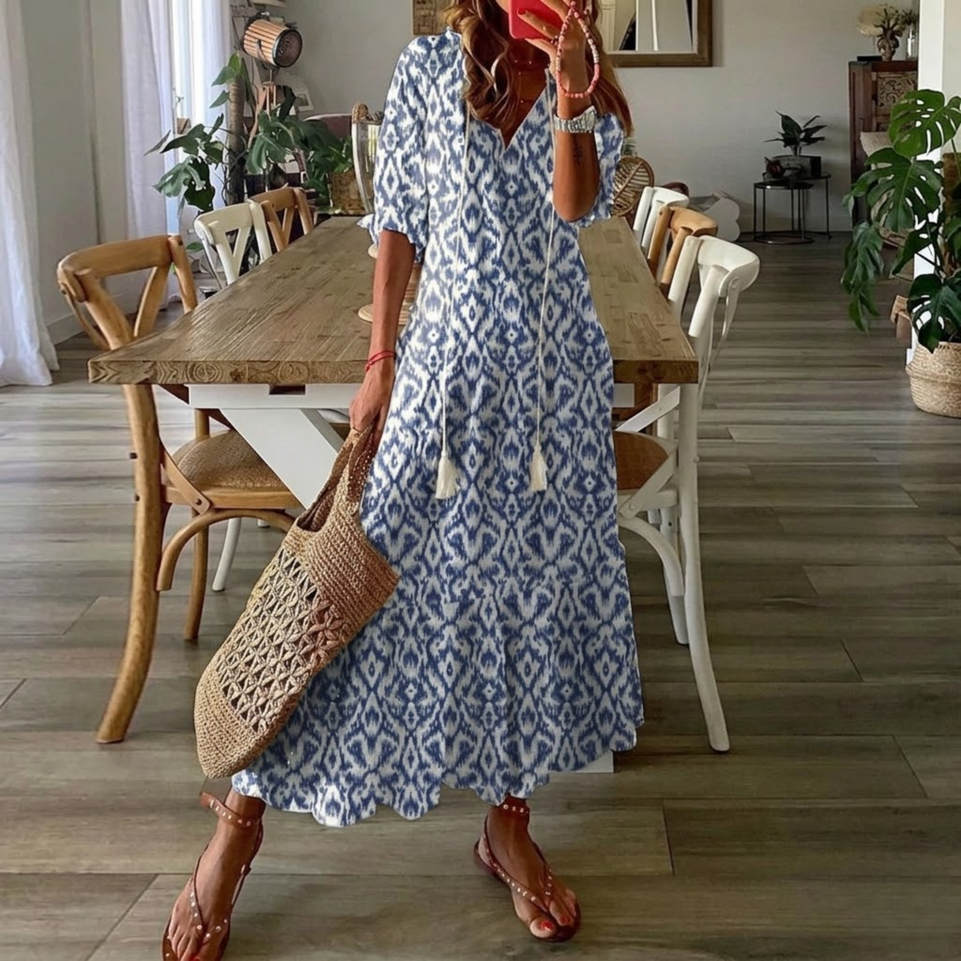 Vivi - Boho Vintage Summer Dress-1