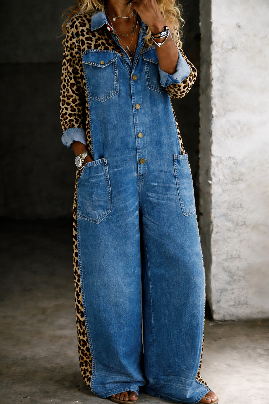 Amanda | One Piece Shirt Jumpsuit-4