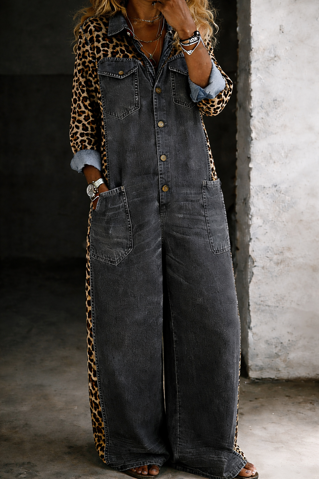 Amanda | One Piece Shirt Jumpsuit-5