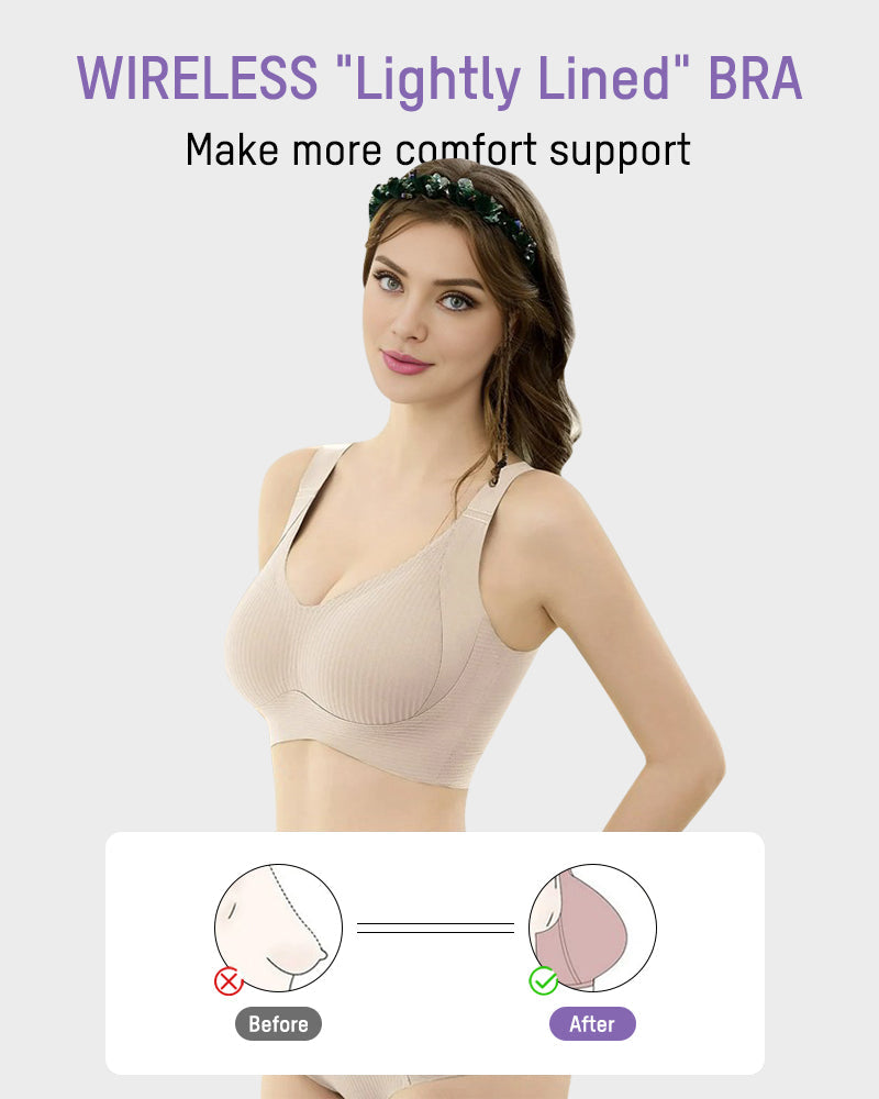 Comfort Full Coverage Wireless Lightly Lined Bra-4
