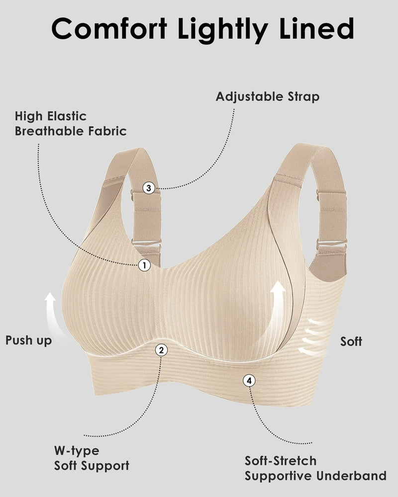 Comfort Full Coverage Wireless Lightly Lined Bra-6