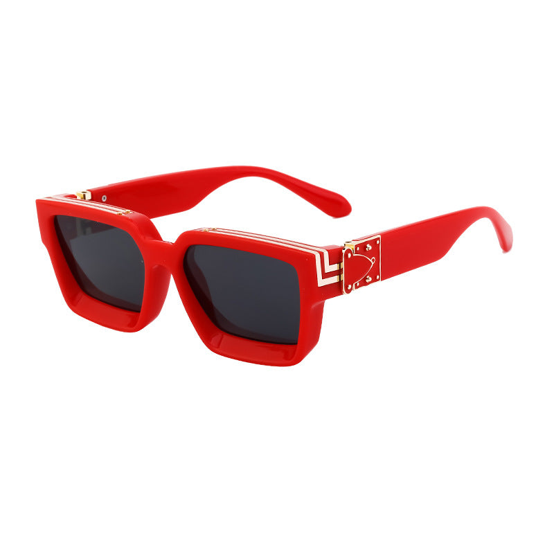 Millionaire Style Sunglasses Men Fashion Trendy Sunglasses Women High-End Square Frame Sunglasses-7