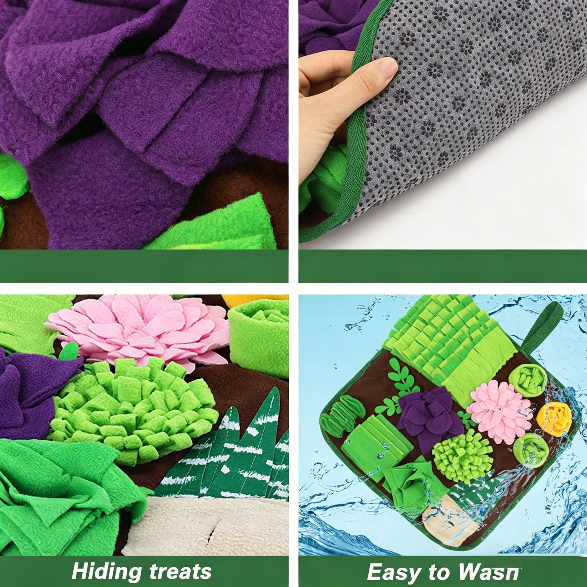 Pet sniffing pad feeding pad slow food consumption energy interactive training sniffing pad-4