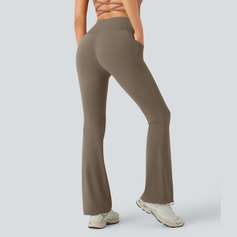 Ultra Sculpt High Waisted Tummy Control Flare Leggings-2